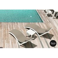 Slim Sunlounger + Ocean Side Table 3 pce