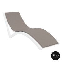 Slim Sunlounger with cushion